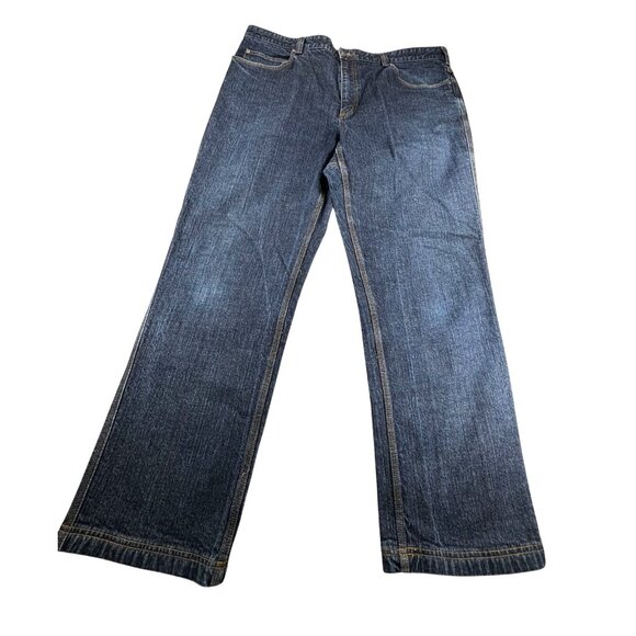 Duluth Trading Co. Flex Ballroom Jeans 42x32 Relaxed Fit Mens Denim Blue - Picture 1 of 8